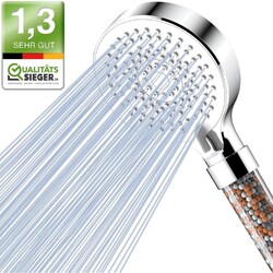 Duschkopf mit antikalk Silikondüse und 3-stufiger Wasserfiltration