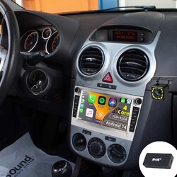DAB+ Android 14 Autoradio 1+32G Für Opel Astra H Corsa C D Zafira B GPS Carplay