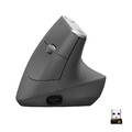 Logitech MX Vertical, Ergonomische Kabellose Maus, Bluetooth und 2.4 GHz Verbind