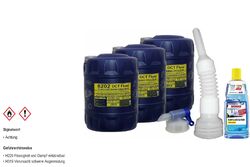 60L MANNOL Getriebeöl 8202 DCT Fluid Gear Oil Auslaufhahn Schlauch Reiniger