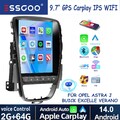 9,7" Android 14 Autoradio Carplay GPS Navi WIFI Für Opel Astra J Buick Excelle