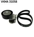 Original SKF Keilrippenriemensatz VKMA 31058 für Seat Skoda VW