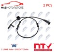 ABS SENSOR DREHZAHLFÜHLER PAAR HINTEN NTY HCA-CH-075 2PCS V NEU OE QUALITÄT