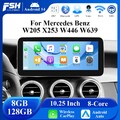 für Mercedes-Benz C/GLC/V/X Klasse W205 10,25" 128GB Android14 CarPlay Autoradio