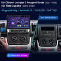 Für Fiat Ducato Citroen Jumper Boxer Peugeot Carplay Android 13 Autoradio Navi