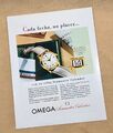 Omega Vintage 1950er Jahre Werbung Seite Näher Kalender Gold Original-Zubehör-Hersteller/