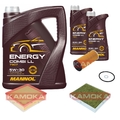 KAMOKA Inspektionspaket MANNOL Energy Combi LL 5W-30 7L für BMW 3er Touring