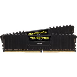 Corsair DIMM 32 GB DDR4-2133 (2x 16 GB) Dual-Kit, Arbeitsspeicher, schwarzCMK32GX4M2A2133C13, Vengeance LPX
