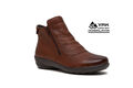 G-COMFORT COGNAC YAK Damen STIEFELETTEN Gr.36 Echtleder WeiteH Gesundheitsschuhe