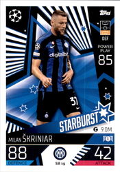 Champions League EXTRA 2022/23 Card SB19 - Milan Skriniar - Starburst
