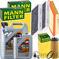 MANN INSPEKTIONSPAKET+6L LIQUI MOLY 5W-30 ÖL passend für BMW 1er F40 2er F44 X2