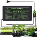 Heizmatte mit Thermostat Sämling Pet Reptile Wärmematte Pflanzen Heizkissen 27W~