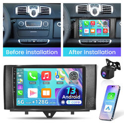 Autoradio GPS Navi Für Smart Fortwo 451 2010-2015 Android 13 Carplay Navi 6+128G