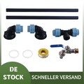 Adapter IBC 3/4" Auslaufhahn Verbindungsset für 2 Tanks Nebeneinander Stehend