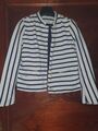 Gant Sweatblazer weiss-dunkelblau gestreift Gr.38 maritim