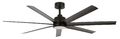 DC Deckenventilator mit Fernbedienung Atlanta Schwarz 142cm Ventilator LED Lampe
