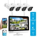5MP Überwachungskamera Set Aussen WLAN Kamera Outdoor 2-Wege-Audio mit Monitor