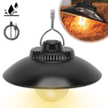 LED Campingleuchte Outdoor Camping Lampe Akku Zelt Licht Aufladbar RGB Laterne