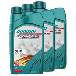 Motoröl ADDINOL Mischöl 2-Takt Super Synth 2T MZ 408 3X 1 Liter für Gilera Kymco