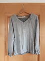 Blusenshirt, EDC, ESPRIT, Gr. M , Langarmshirt, Grau, Neuwertig 