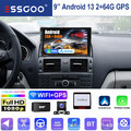 DAB+ Android 13 2+64G Autoradio Für Mercedes Benz C-Klasse W204 S204 KAM USB RDS