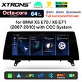 Für BMW X5 E70 X6 E71 CCC Autoradio Android 14 8-Kern 64GB 10,25" UI IPS Carplay