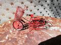 Miniatur Fahrrad Deko Fahrrad Metall rot