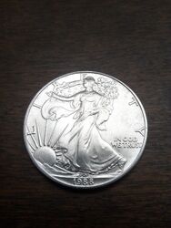 American Silber Eagle 1988 Liberty 1 Dollar 1 oz 999 Silber