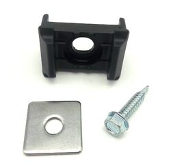 20x Befestigung Doppelstabmattenzaun Zaun Pfosten Auflagebock Halterung Ant. N