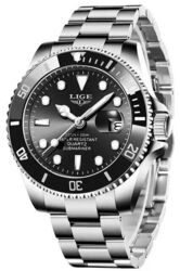 Herren Armbanduhr mit Datum Männer Uhren Luxusuhr Sportuhr Wasserdicht Uhr + Box