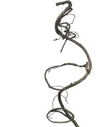 Künstliche Liane spiralförmig ca. 90 cm braun AST Dekoast Kunstast Kunstliane