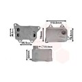 1x Ölkühler, Motoröl VAN WEZEL 58013704 passend für AUDI SEAT SKODA VW