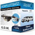G.D.W. Anhängekupplung starr und E-Satz 7polig für Opel Zafira Life 03.19- neu