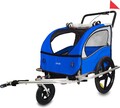 DMS® Fahrradanhänger 2in1 Kinderanhänger Fahrrad Anhänger Jogger Radanhänger FH