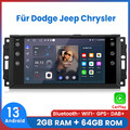 64GB Android 13 Autoradio CarPlay GPS Für Dodge RAM Jeep Grand Cherokee Chrysler
