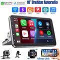 10.1" Android 14 Autoradio carplay 1 DIN GPS Navi WIFI Drehbar Bildschirm Kamera