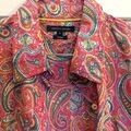 Tommy Hilfiger Hemd Bluse Paisley Pink Gr. 8 = 36 Baumwolle