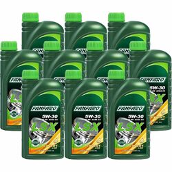 10x1 Liter FANFARO LSX 5W-30 API SN ACEA C3 Motoröl Longlife-Motorenöl