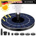 Solar Springbrunnen Lotus Solarpumpe Garten-Brunnen Teichpumpe Wasserspiel 2023