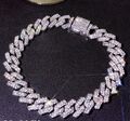 Iced Out Armband Kubanische Cuban Bracelet Diamant Diamond Zirkon Unisex Frozen