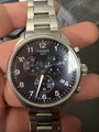 Tissot Chrono XL, Armbanduhr, Herren, Chronograph, Silber, Saphirglas, 