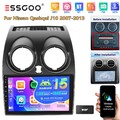 DAB+ Für Nissan Qashqai J10 2007-2016 GPS Autoradio Android 15 Carplay FM 4+64GB
