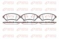 REMSA Bremsbelagsatz, Scheibenbremse 0641.02 für OPEL PONTIAC CHEVROLET