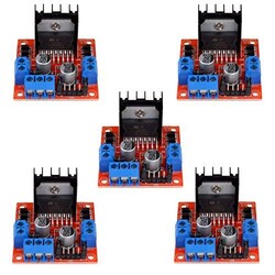 5 Stück L298N Motortreiber Controller Platine Modul Schrittmotor DC Dual H-Brücke