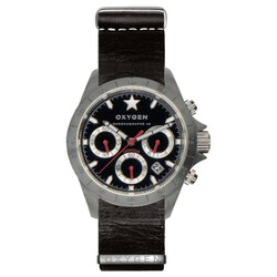 Oxygen EX-C-SPR-42-NL-BL Sprint Chronograph Schwarze Uhr
