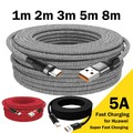 USB Typ C Ladekabel Schnellladekabel Datenkabel für Samsung Huawei Xiaomi Handy