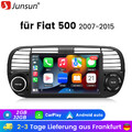 DAB+ Carplay Android 13 Autoradio GPS Navi WIFI BT 2+32G Für Fiat 500 2007-2015