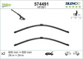 Wischblatt Scheibenwischer SILENCIO FLAT BLADE SET VALEO 574491 für MERCEDES 600