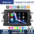 Autoradio Android 13 GPS Nav RDS 64G für Renault Dacia Duster Logan Dokker Lodgy