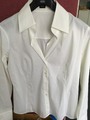 Schicke Esprit Damenbluse Farbe Elfenbein Baumwolle Elastan Gr. 38